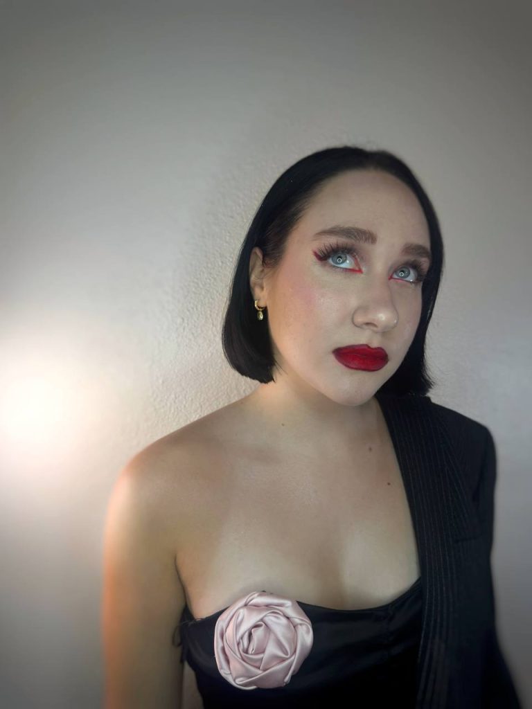 Red lips makeup artist Houston