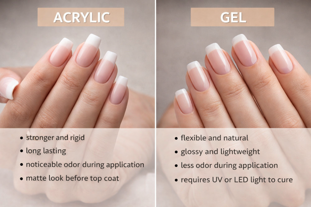 acrylic nails versus gel